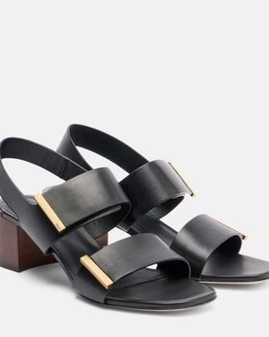 Tod's Leather Sandals - Black