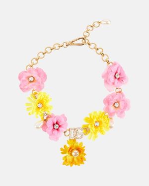Dolce & Gabbana Portofino Embellished Necklace - Pink