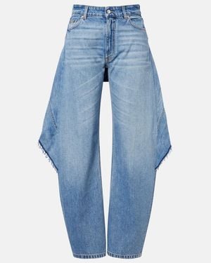 Stella McCartney Panelled Barrel-Leg Jeans - Blue