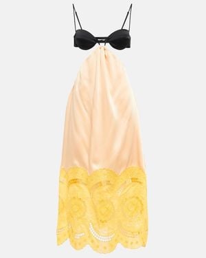 Stella McCartney Embroidered Cutout Gown - Yellow