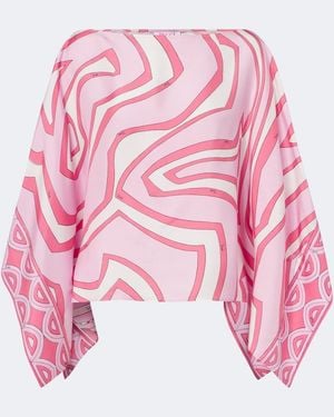 PUCCI Bluse Labirinto Aus Seiden-Twill - Pink