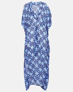 Poupette Andrea Asymmetric Kaftan - Blue