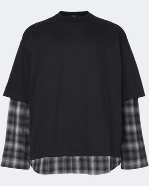 Comme des Garçons T-Shirt Aus Baumwoll-Jersey - Schwarz