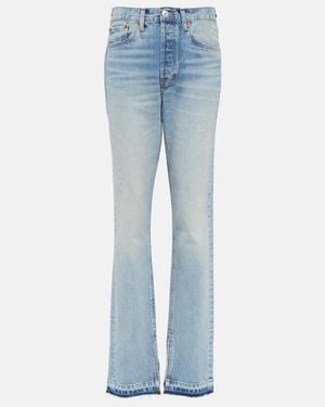 RE/DONE High-Rise Bootcut Jeans - Blue