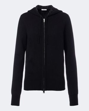 Fendi Sudadera Con Capucha En Mezcla De Cachemir Con Ff - Azul