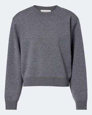 Rohe Pullover Aus Wolle Und Kaschmir - Grau