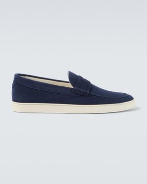 Brunello Cucinelli Suede Slip-On Trainers - Blue