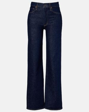 Agolde Harper Mid-Rise Straight Jeans - Blue