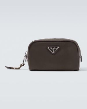Prada Etui Speedrock Aus Re-Nylon - Braun