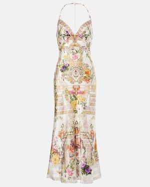 CAMILLA Chain Detail Slip Dress Egyptian Rose - Multicolor