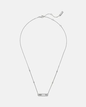 Messika Halskette Baby Move Aus 18Kt Weissgold Mit Diamanten - Mettallic