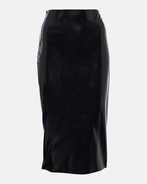 Alaïa Latex Pencil Skirt - Black