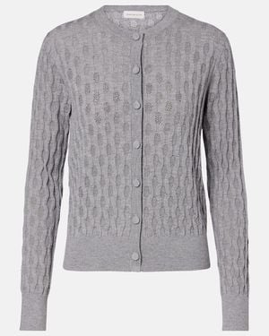 Dries Van Noten Cardigan De Lana - Gris