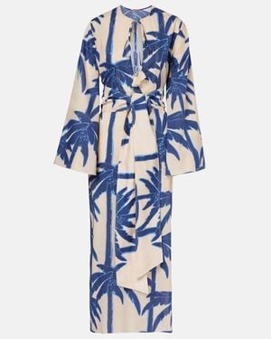 Johanna Ortiz Sotaviento Printed Cotton Tunic - Blue