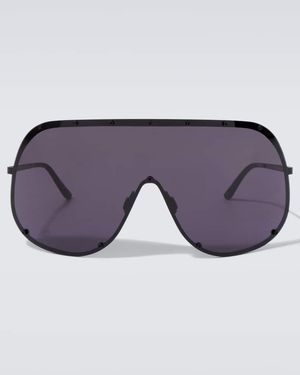 Rick Owens Oversized Shield Sunglasses - Purple
