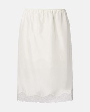 Dorothee Schumacher Playful Volumes Silk Midi Skirt - White