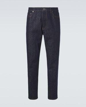 Brunello Cucinelli Mid-Rise Slim Jeans - Blue