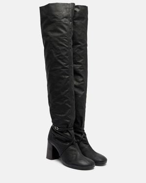 Lemaire Anatomic 80 Over-The-Knee Boots - Black