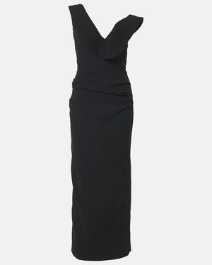 Maticevski Requiem Ruffled Maxi Dress - Black