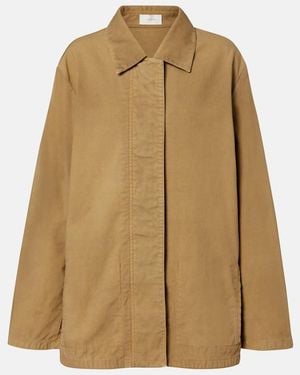 The Row Baeza Cotton Jacket - Natural