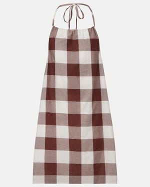 Posse Callie Gingham Cotton Minidress - Multicolor