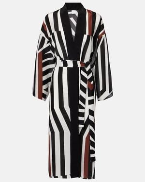 Max Mara Cover-Up Ovatte Aus Seide - Schwarz