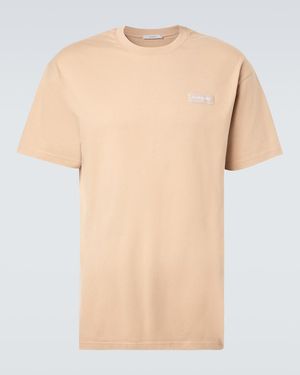 Givenchy Logo Cotton Jersey T-Shirt - Natural