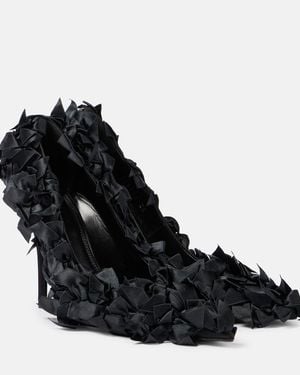 Balenciaga Marie-Antoinette 110Mm Bow-Embellished Court Shoes - Black