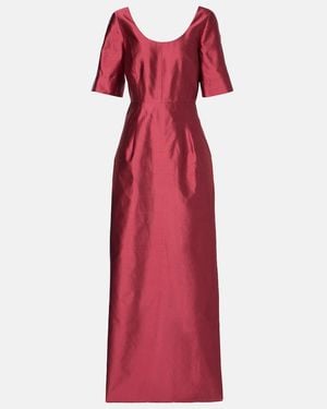 Markarian Vestido De Fiesta Collette De Seda - Rojo