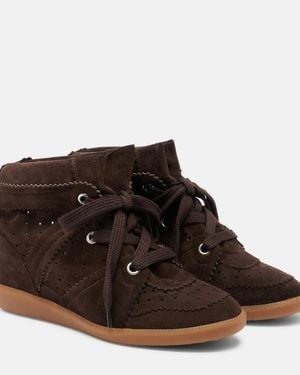 Isabel Marant Sneakers Bobby Aus Veloursleder - Braun