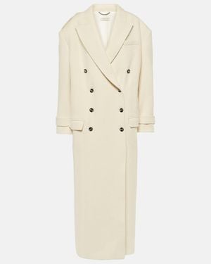 The Mannei Rutul Cotton And Wool-Blend Coat - Natural