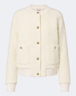 Moncler Boucle Cardigan - Natural