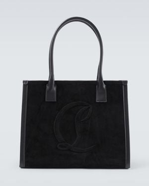 Christian Louboutin By My Side Suede Tote Bag - Black