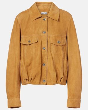 Loewe Suede Jacket - Multicolour