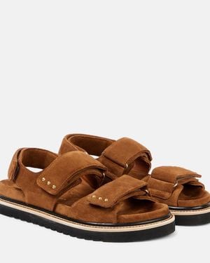 Dorothee Schumacher Sensation Studded Suede Sandals - Brown