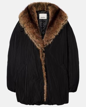 Isabel Marant Oversize-Mantel Cardine - Schwarz