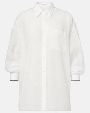 Brunello Cucinelli Cotton Poplin Shirt - White
