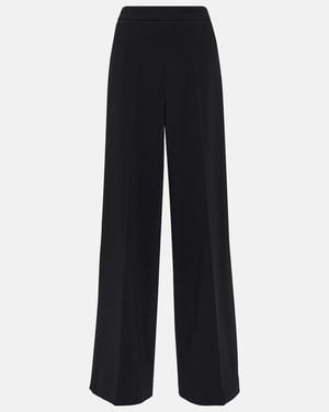JOSEPH Alane High-Rise Cady Wide-Leg Pants - Blue
