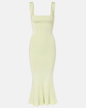 Galvan London Atalanta Midi Dress - Yellow