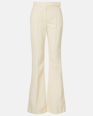 Sportmax Spiacere Flared Pants - Natural