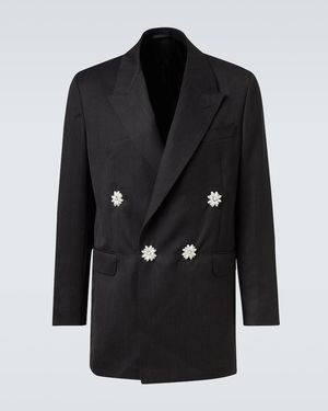 Simone Rocha Verzierter Blazer - Schwarz