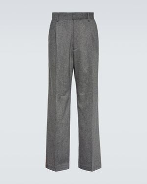 Winnie New York Wool And Mohair Straight Pants - Grey