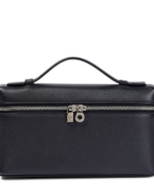 Loro Piana Extra Pocket L19 Leather Pouch - Blue