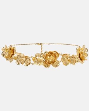 Chloé Floral Necklace - Metallic