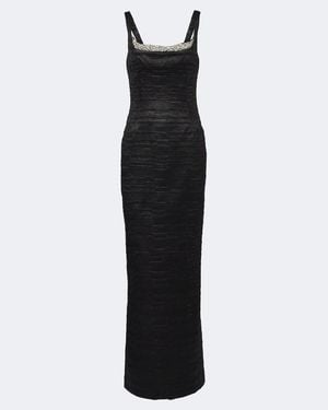 Jonathan Simkhai Martina Embellished Satin Gown - Black