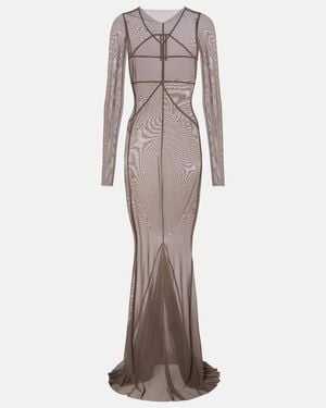 Rick Owens Temple Tulle Gown - Gray