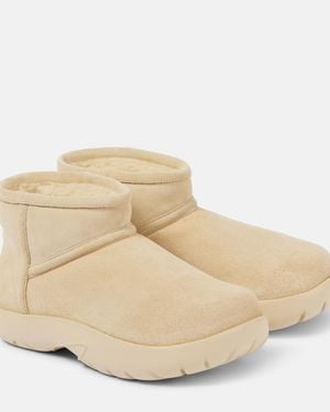 Bottega Veneta Suede Ankle Boots - Natural