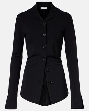 Jil Sander Jersey Top - Black