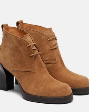 Tod's Bh Bootie 80 Suede Ankle Boots - Brown