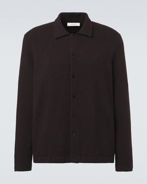 Umit Benan Sobrecamisa Winter Sunset De Cachemir Y Seda - Negro